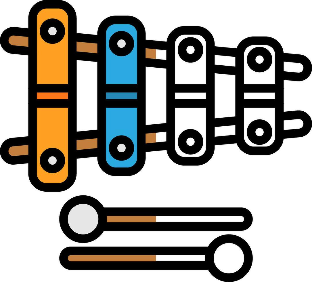 Xylophone Vector Icon Design