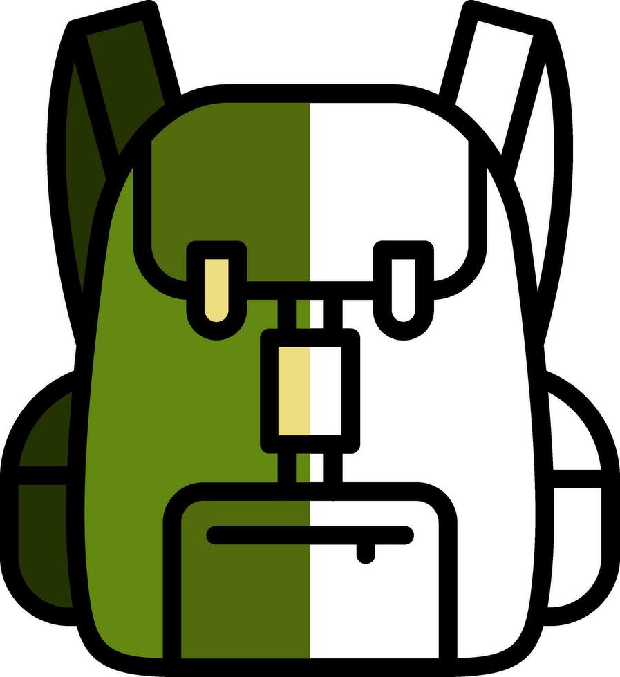 Backpack Vector Icon Design