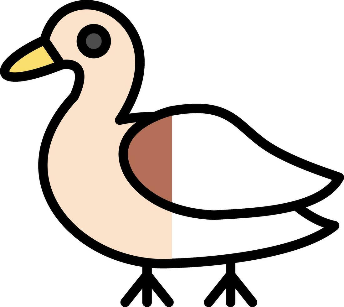 Pato vector icono diseño