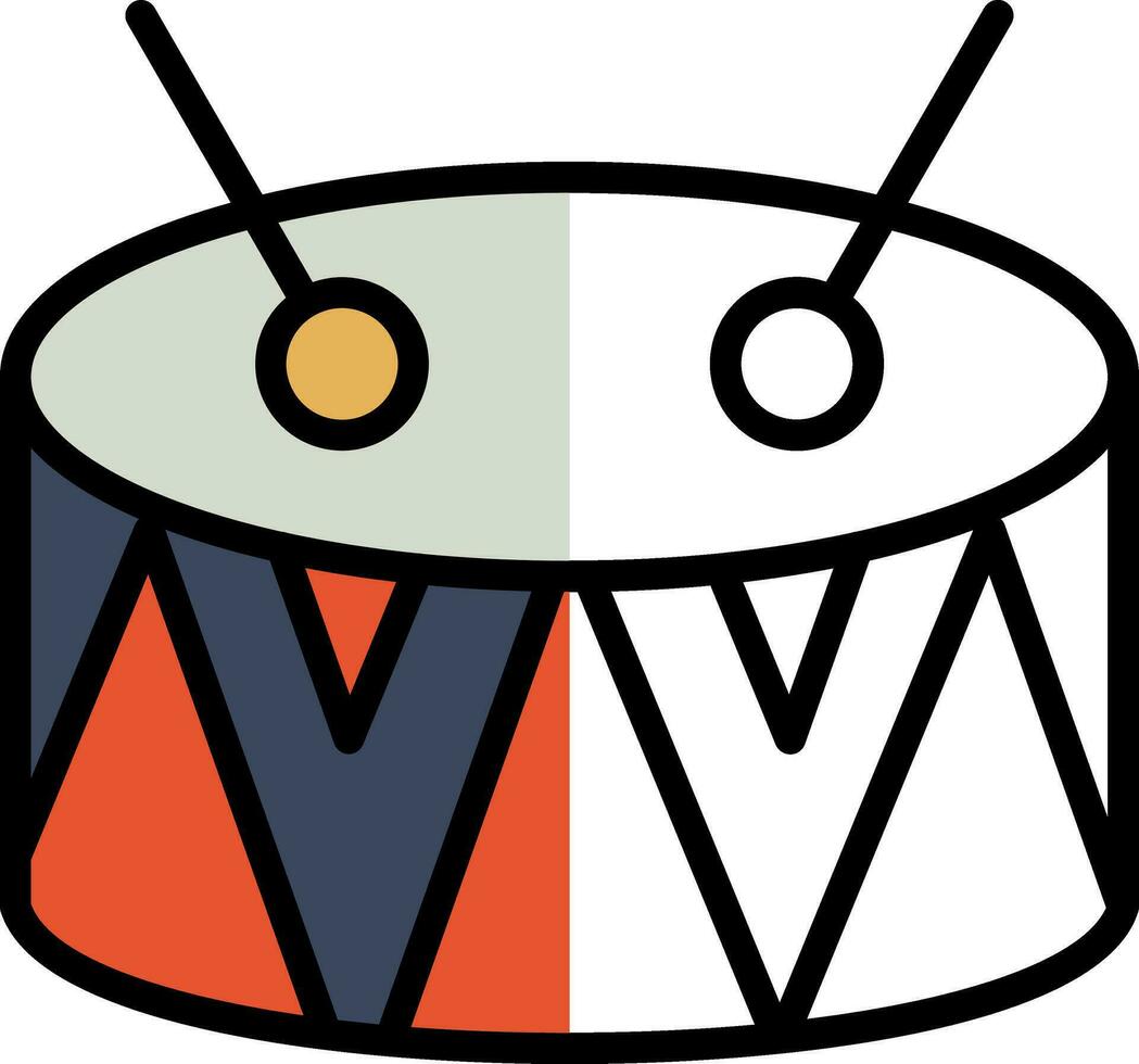 diseño de icono de vector de tambor