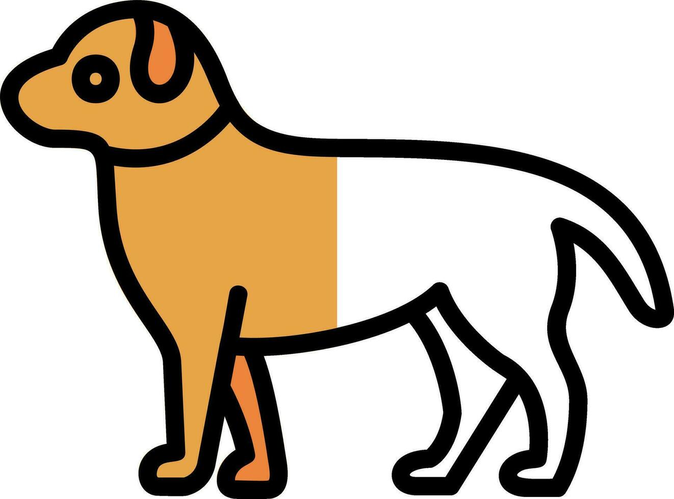 diseño de icono de vector de perro