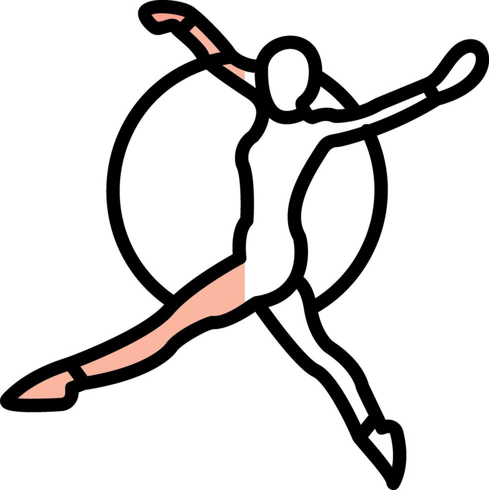 Trapeze artist Vector Icon Design
