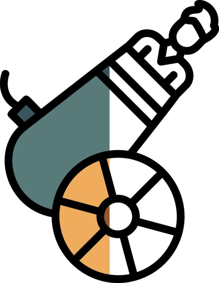 Human cannonball Vector Icon Design