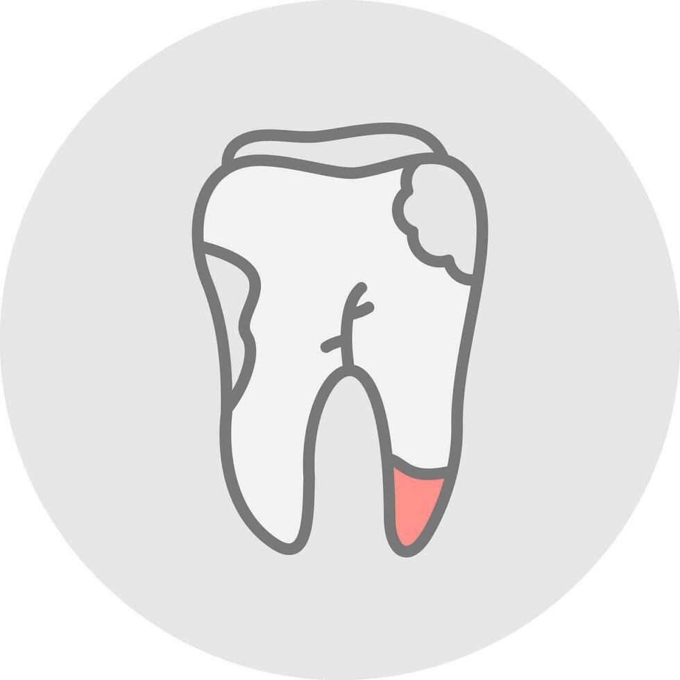 caries vector icono diseño