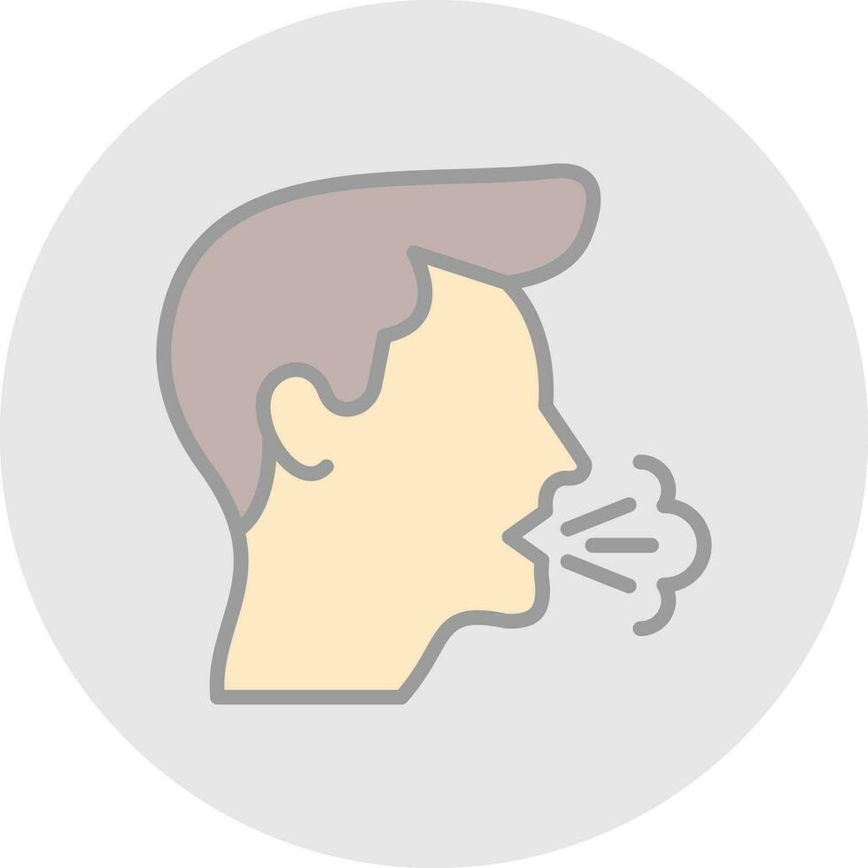 Cough Vector Icon Design