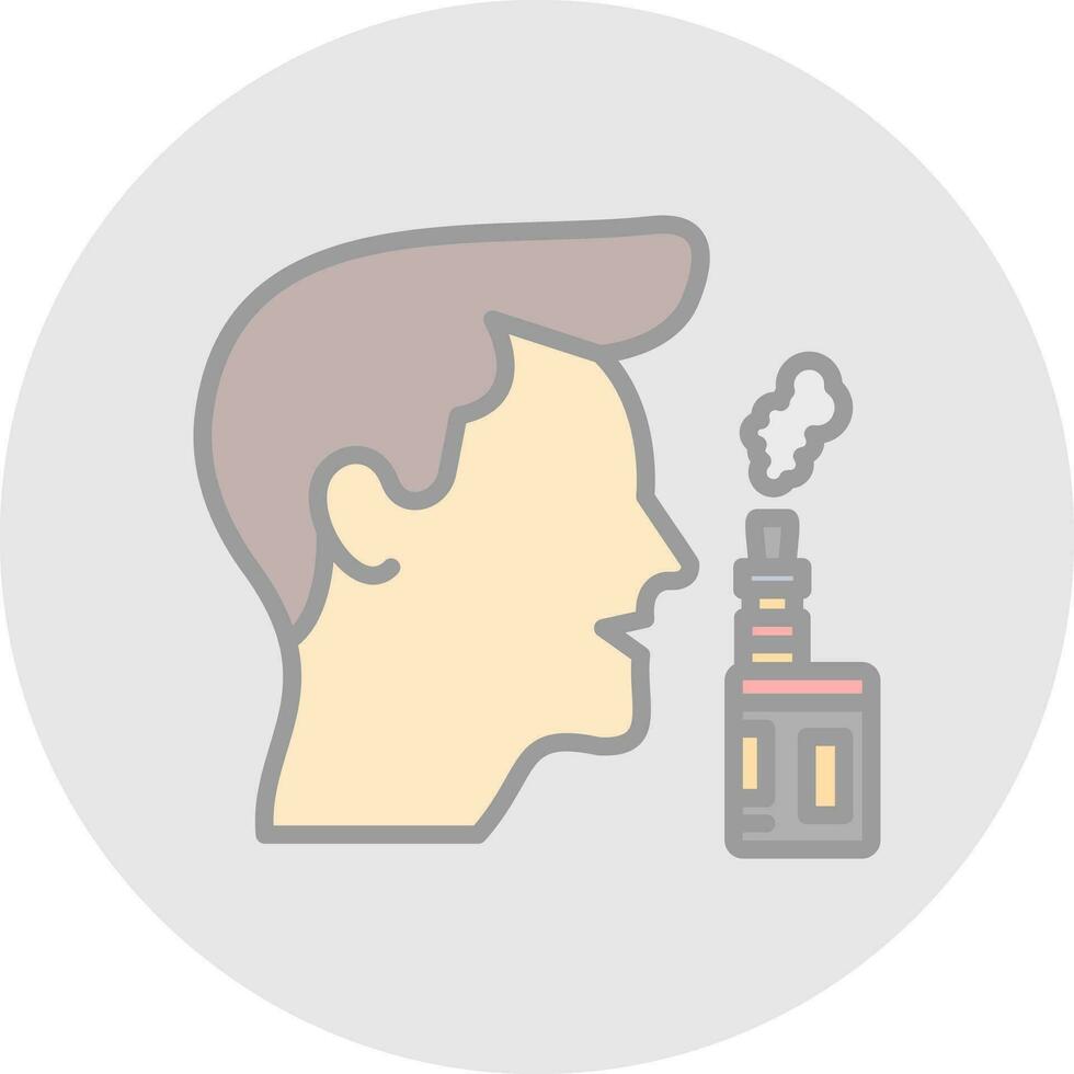 Vaper Vector Icon Design