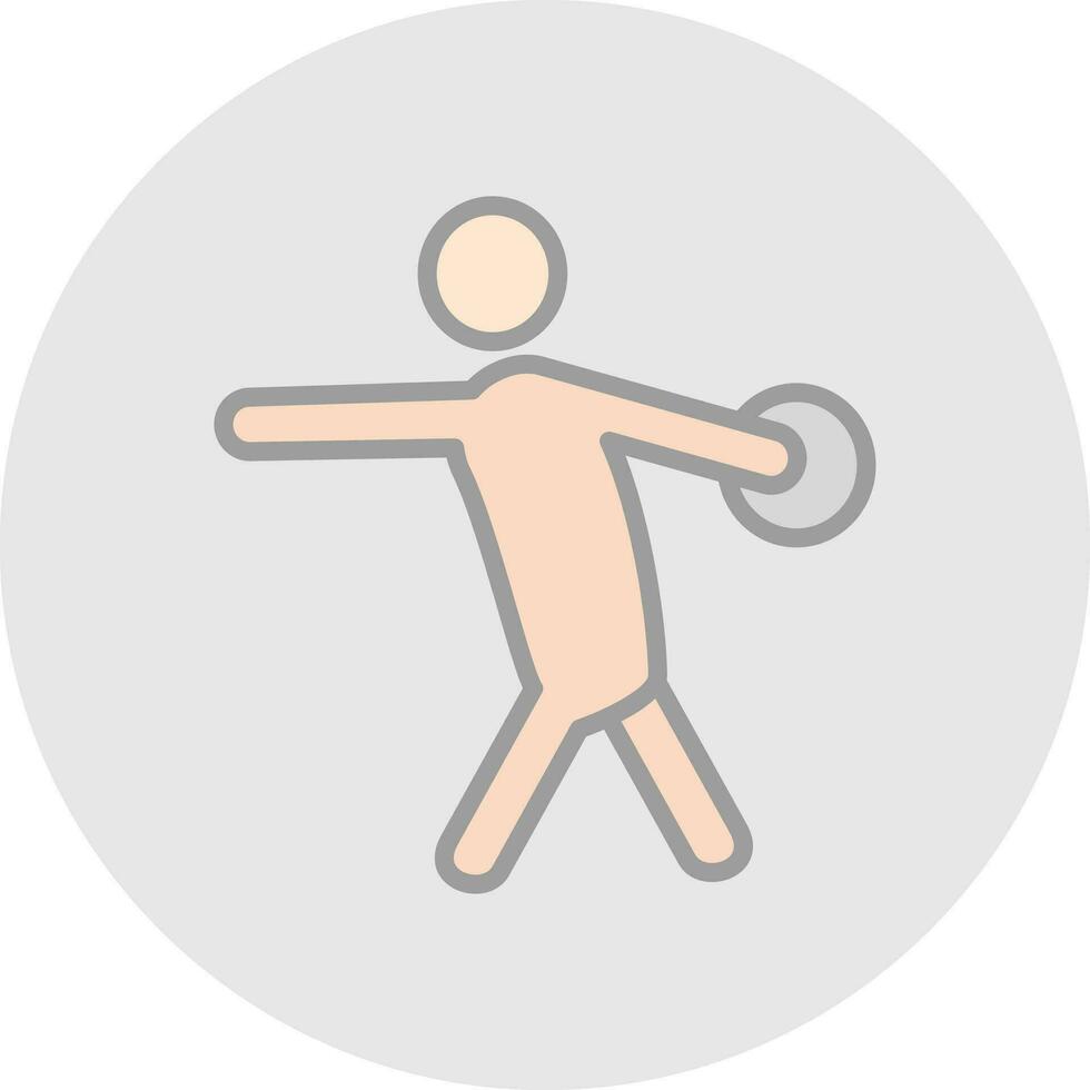 Discus Vector Icon Design