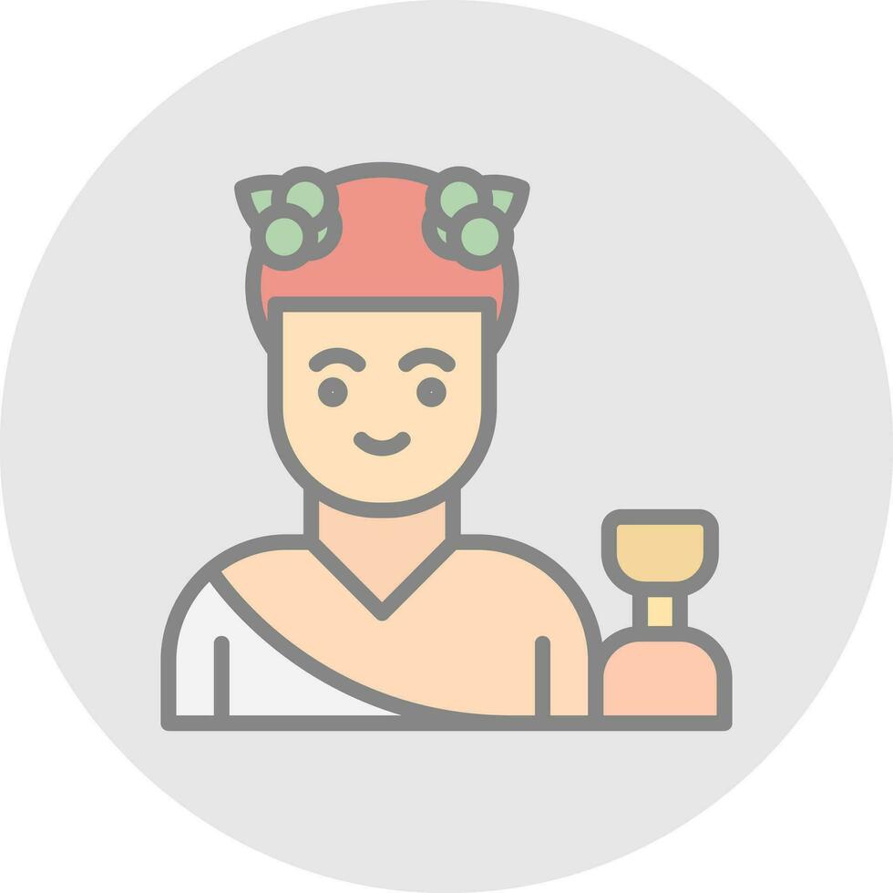 Dionysus Vector Icon Design