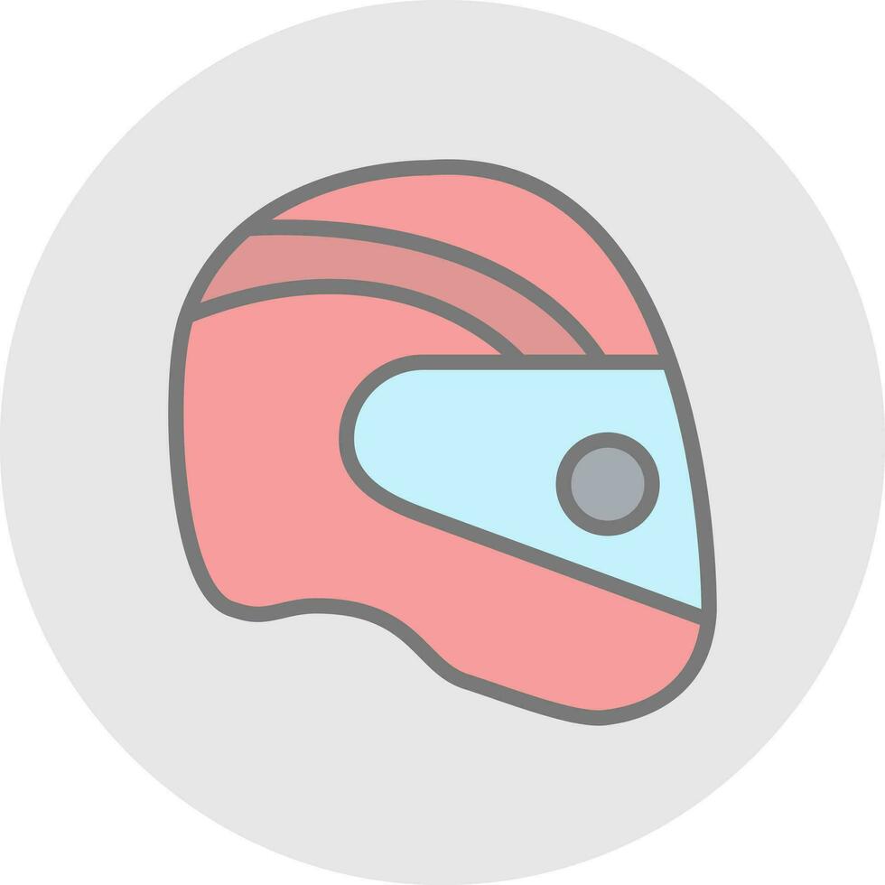 diseño de icono de vector de casco