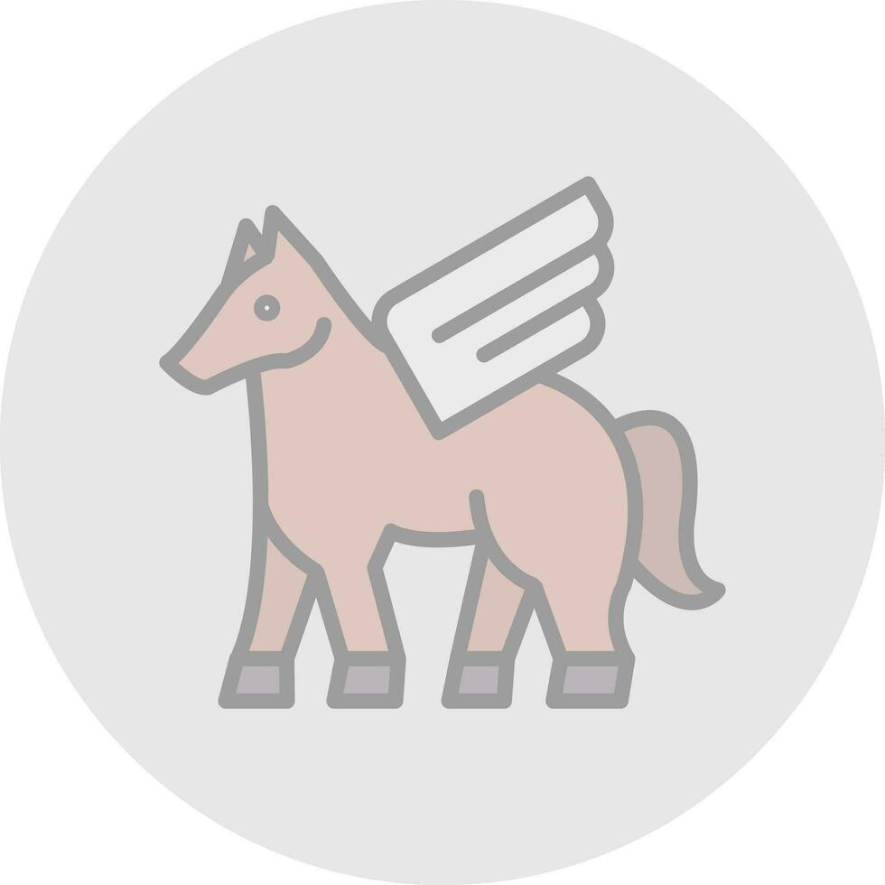 Pegasus Vector Icon Design