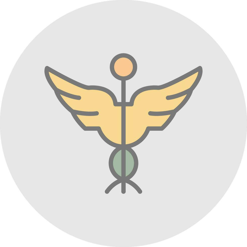 Caduceus Vector Icon Design