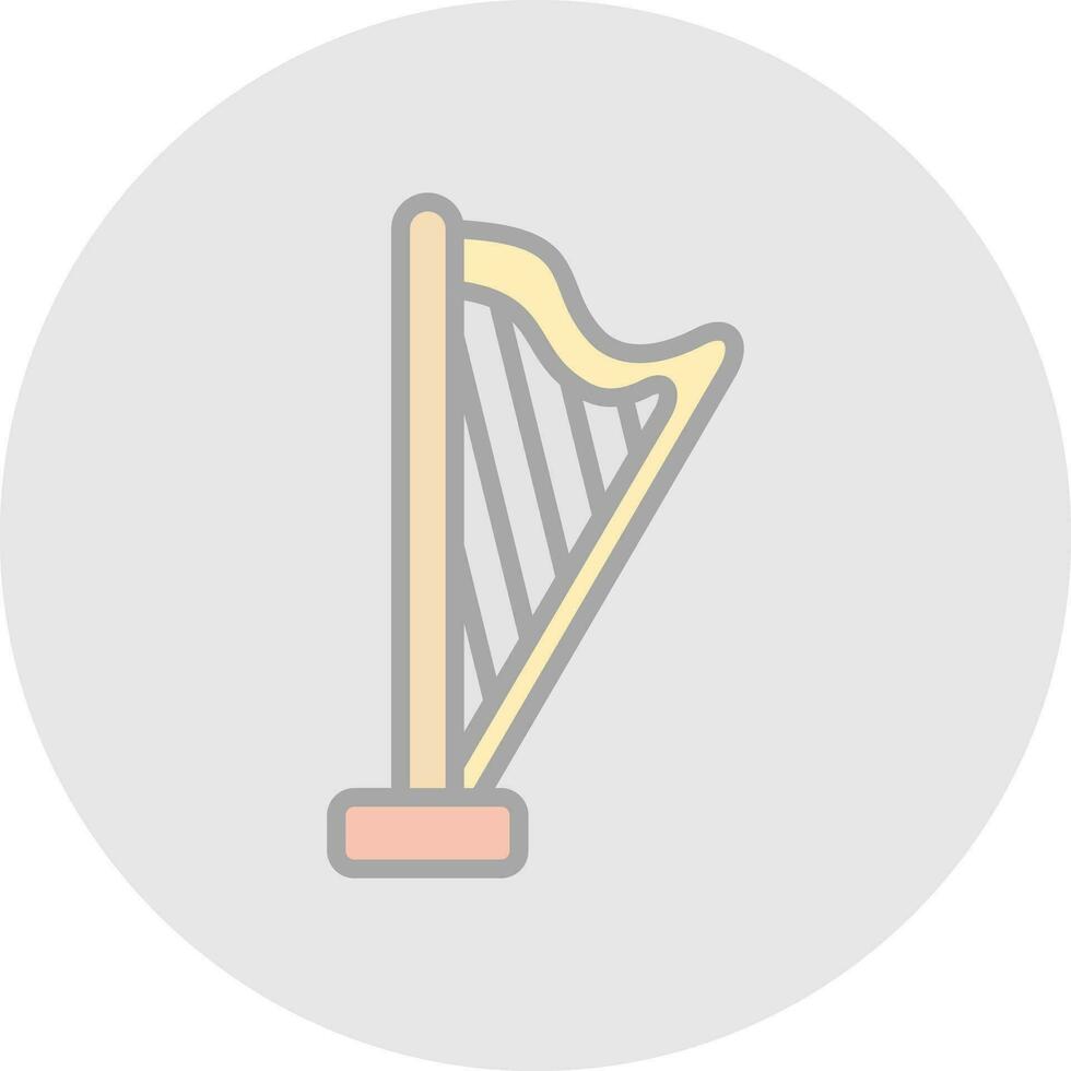 Harp Vector Icon Design