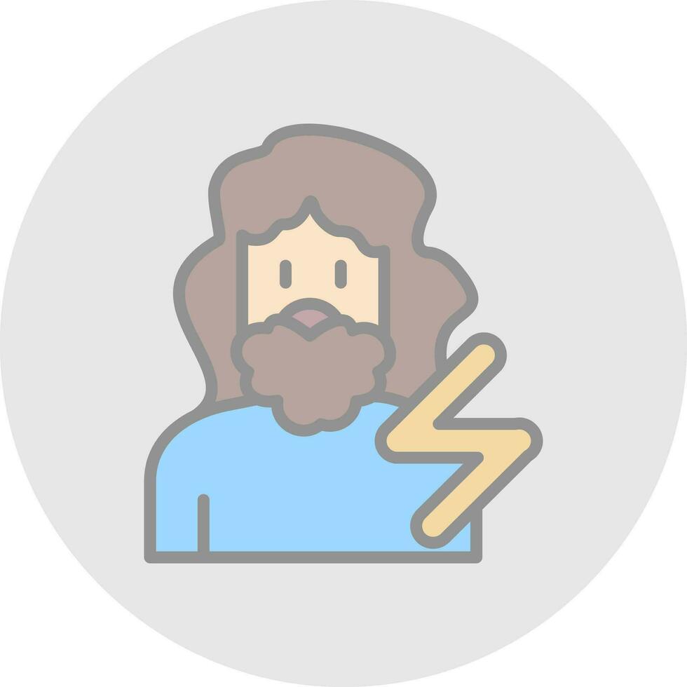 Zeus Vector Icon Design