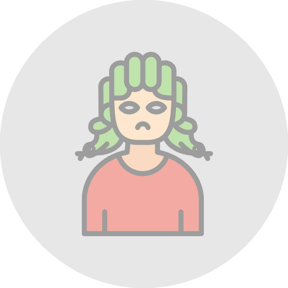 Medusa Vector Icon Design