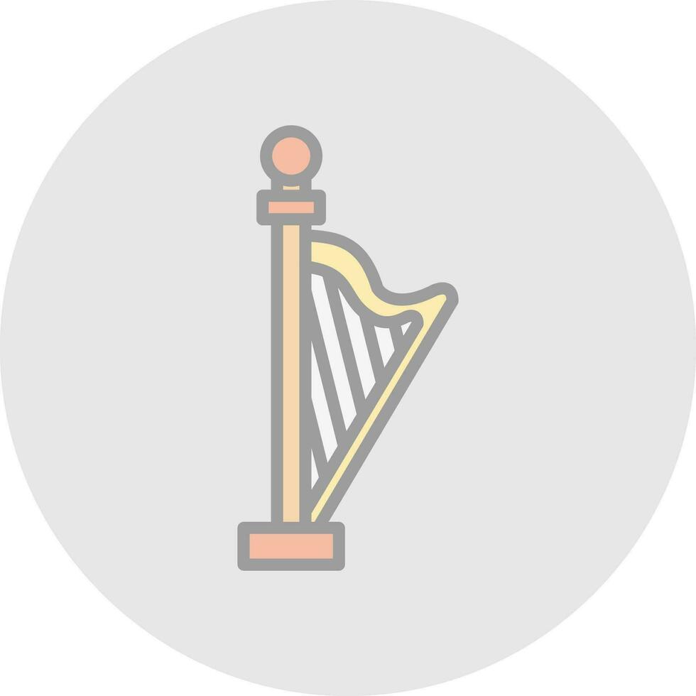 Harp Vector Icon Design