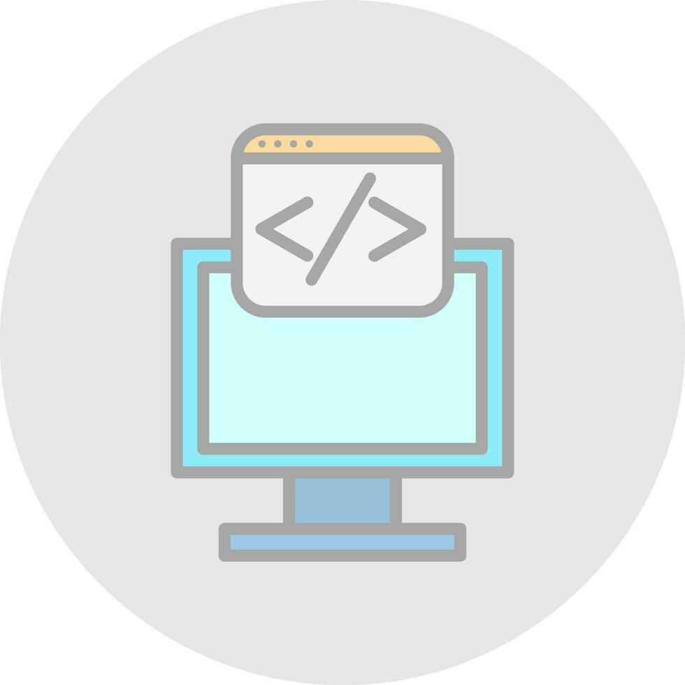 Web programming Vector Icon Design