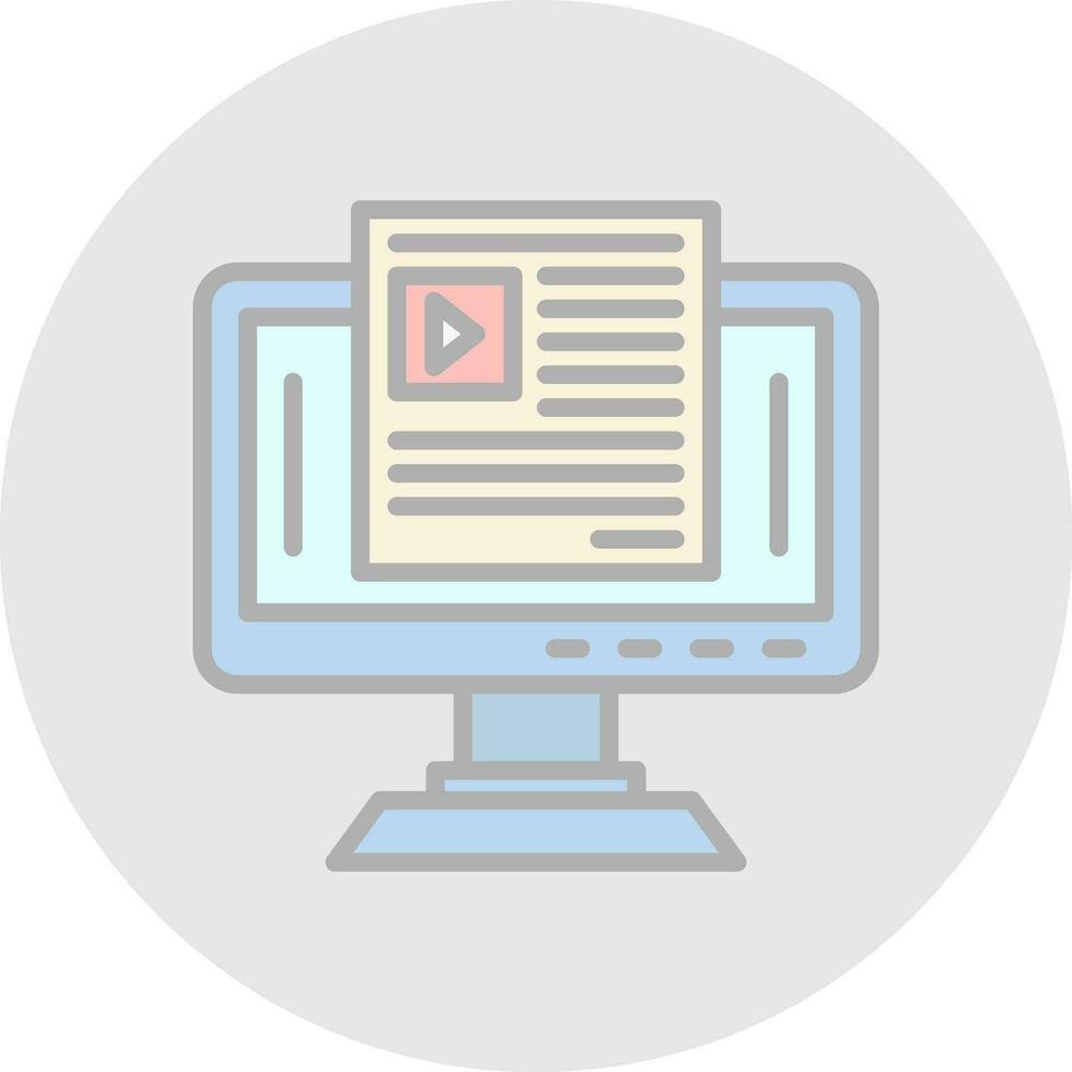 Blogging Vector Icon Design