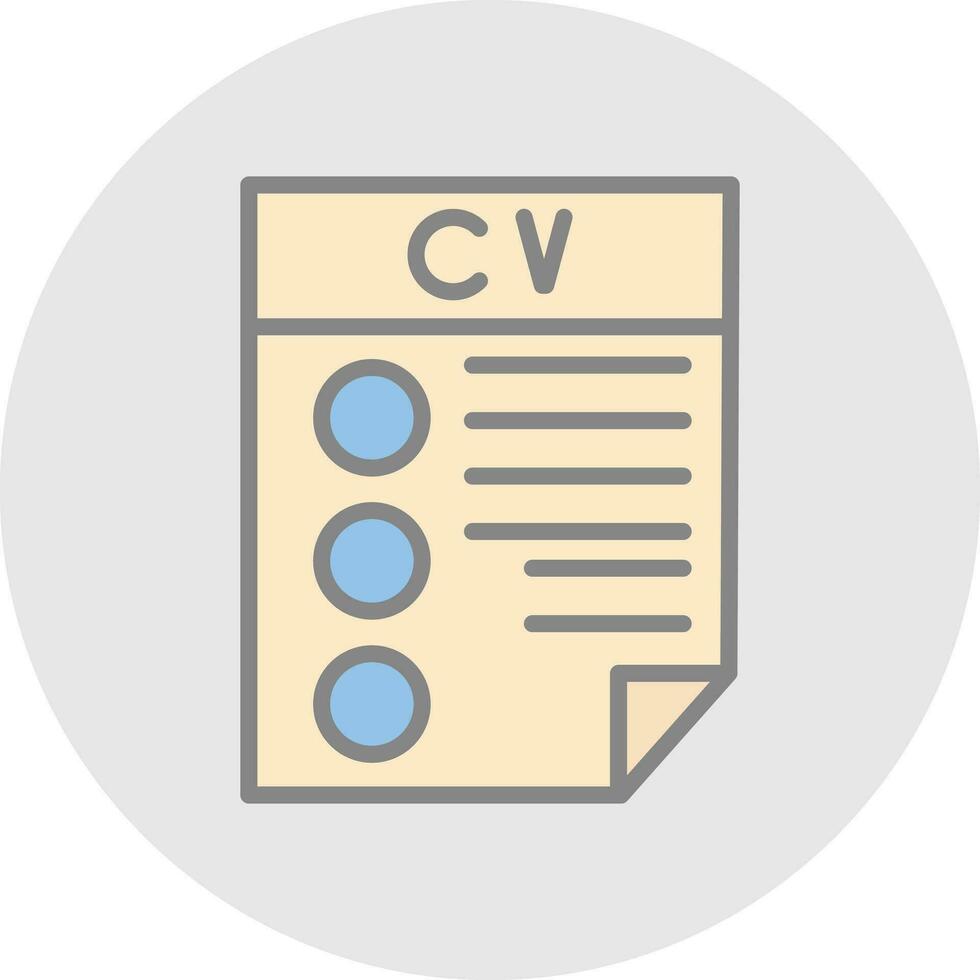 CV Vector Icon Design