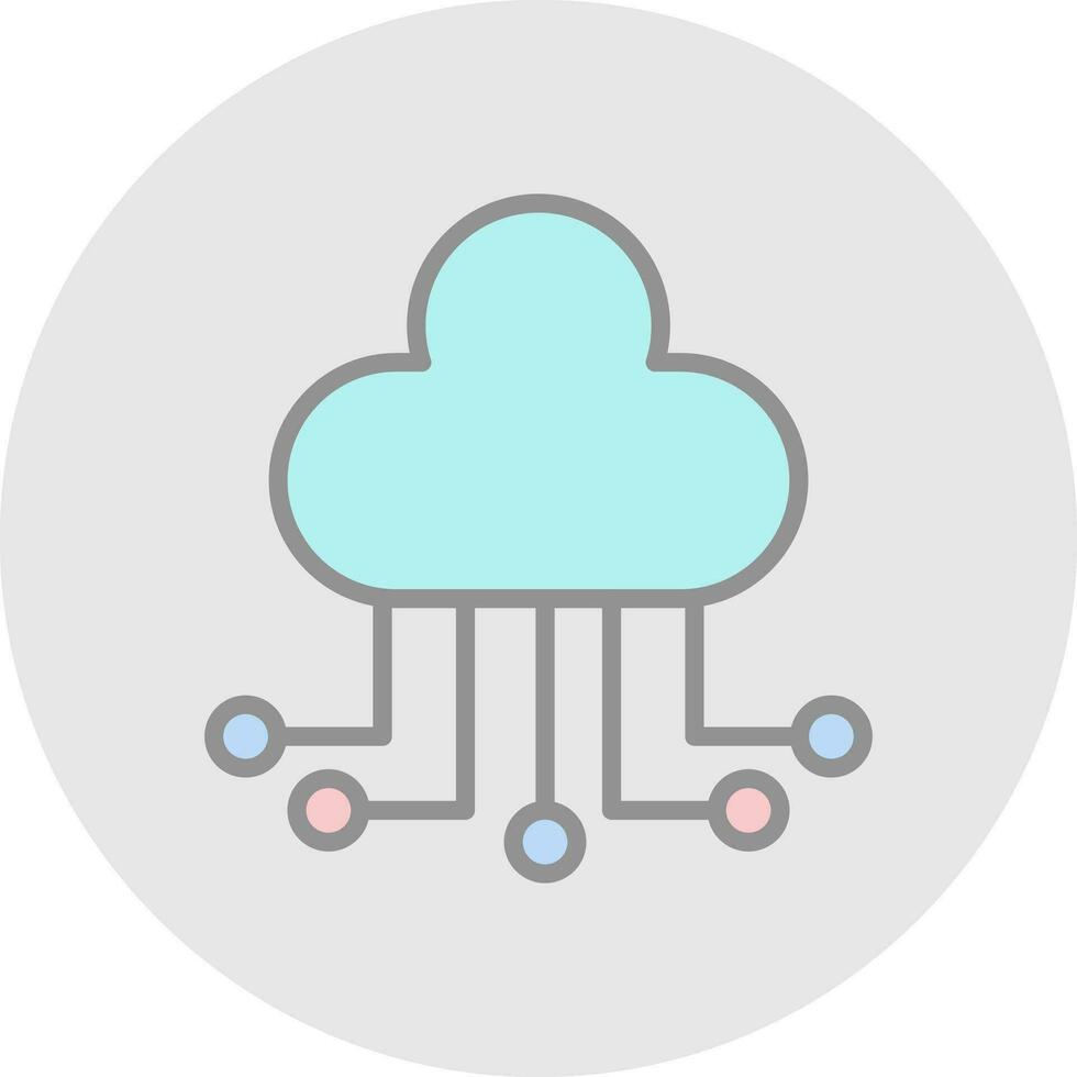 Cloud computing Vector Icon Design