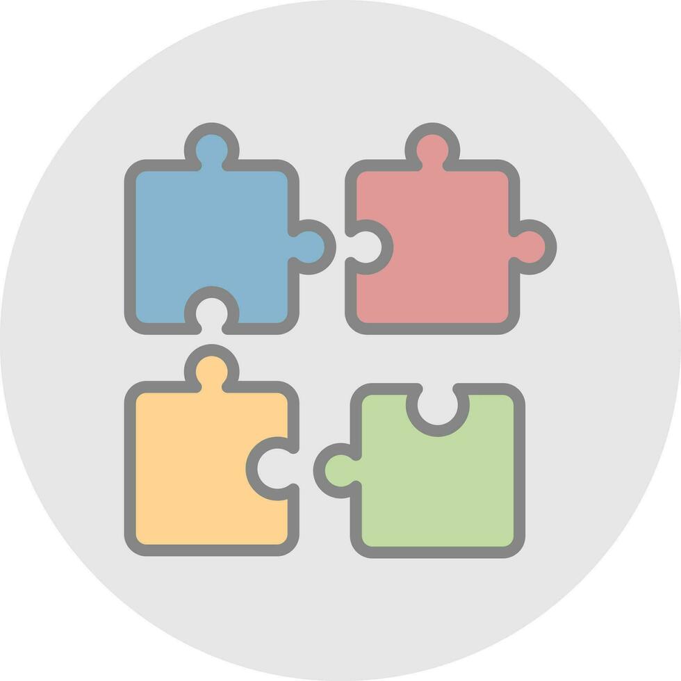 Puzzle Vector Icon Design