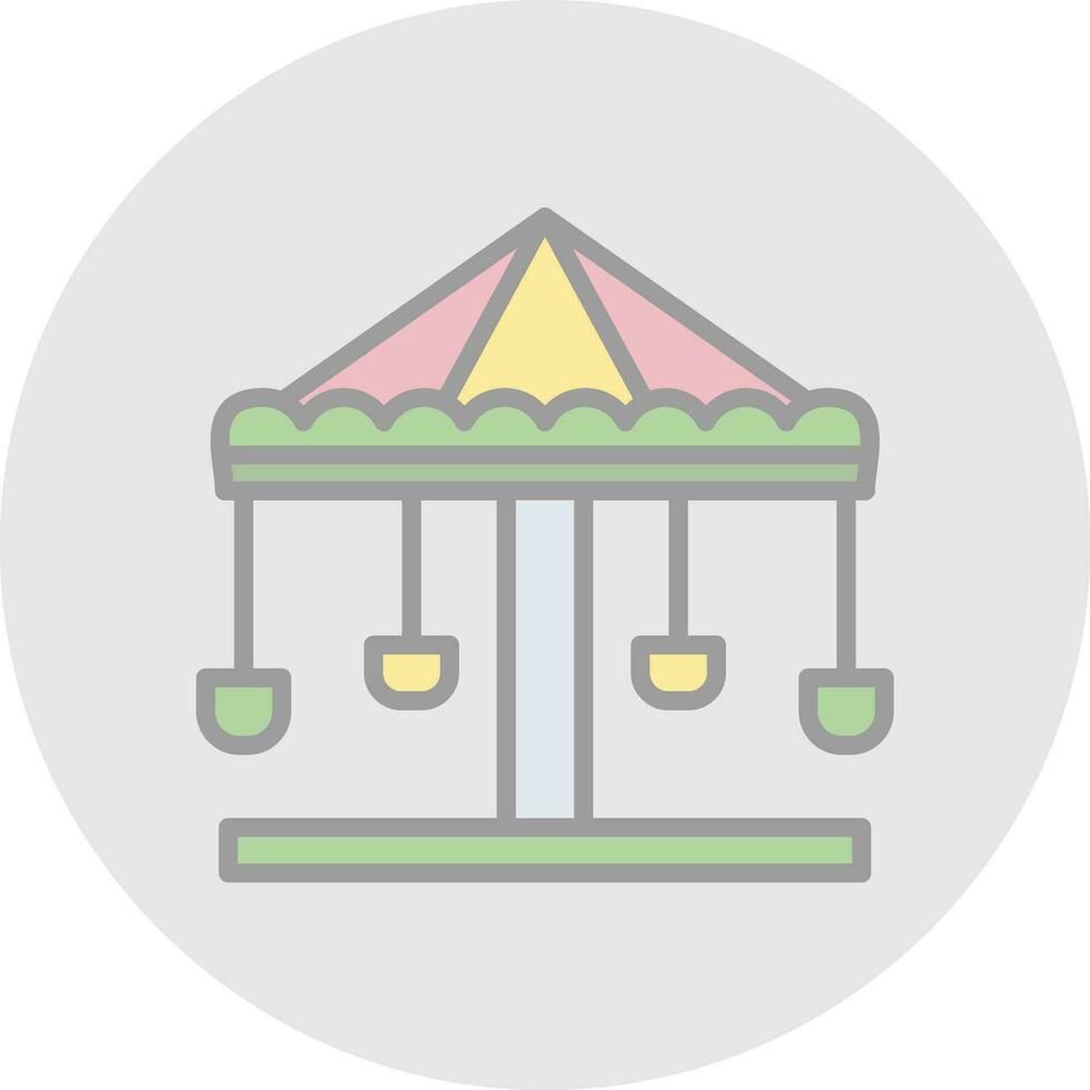 diseño de icono de vector de merry go round