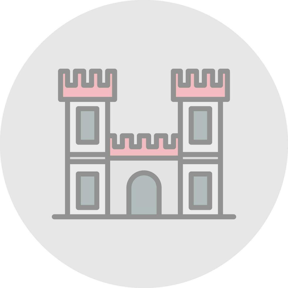 diseño de icono de vector de castillo