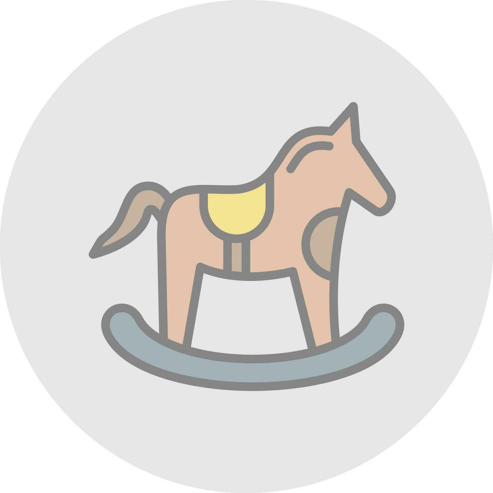 caballo juguete vector icono diseño