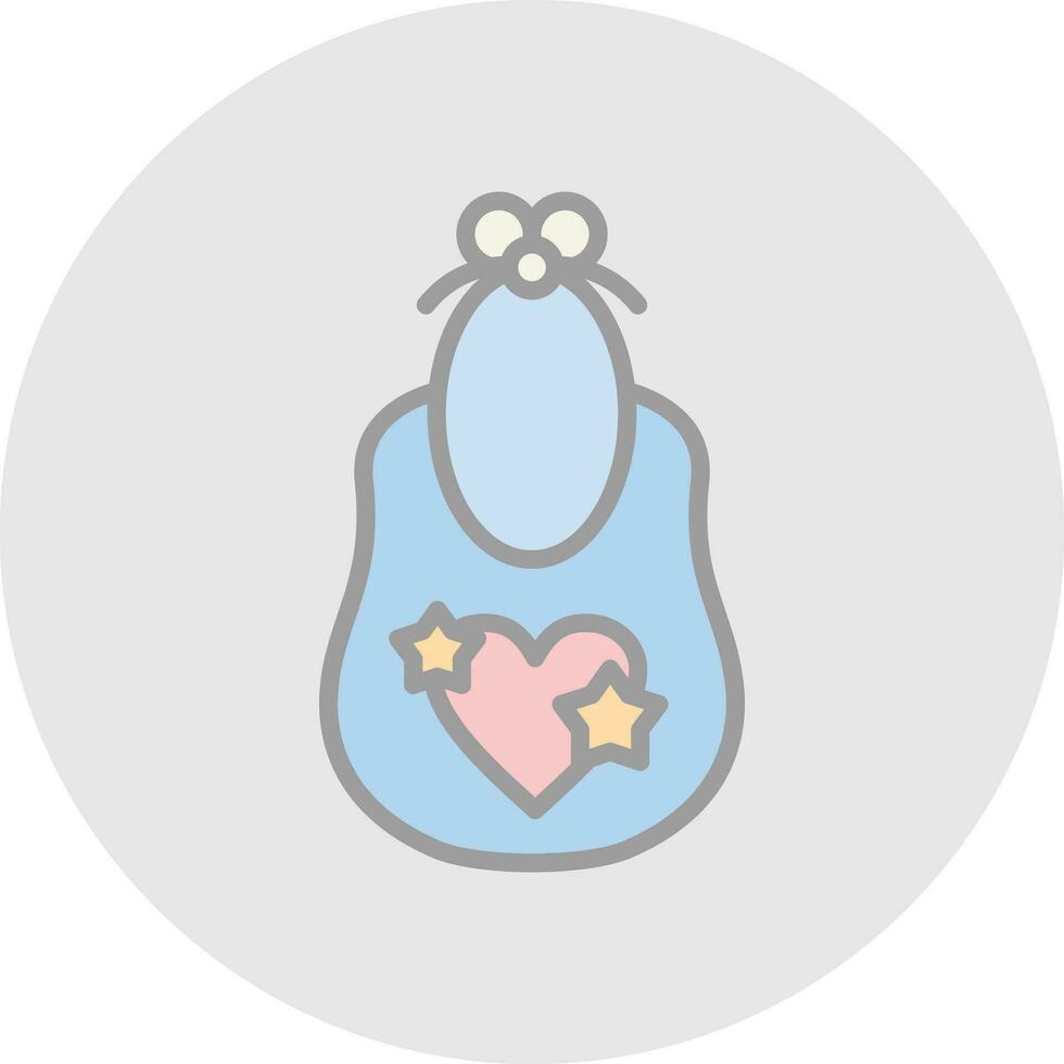 Baby bib Vector Icon Design
