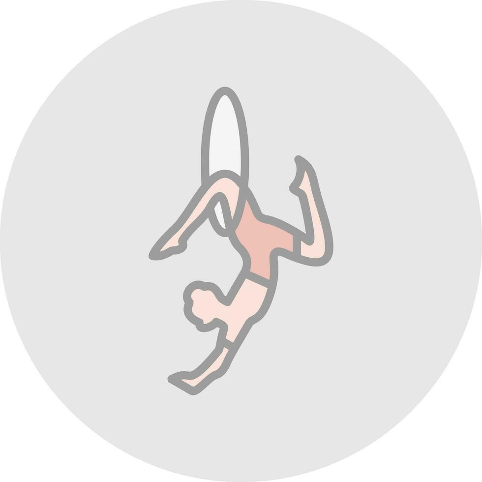 Trapeze artist Vector Icon Design