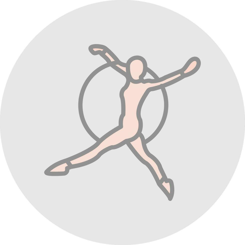 Trapeze artist Vector Icon Design