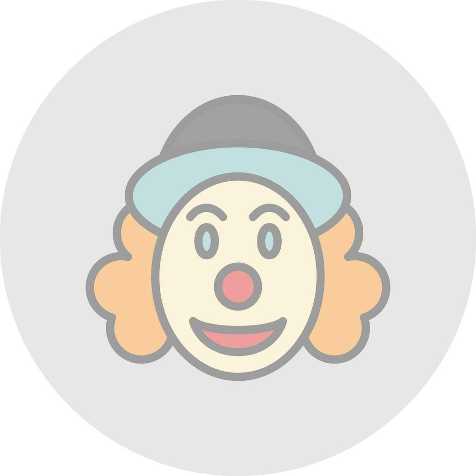 diseño de icono de vector de payaso