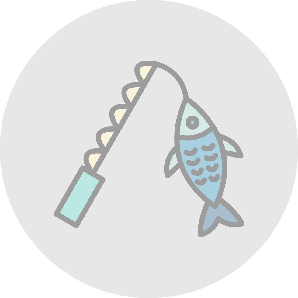 diseño de icono de vector de pesca