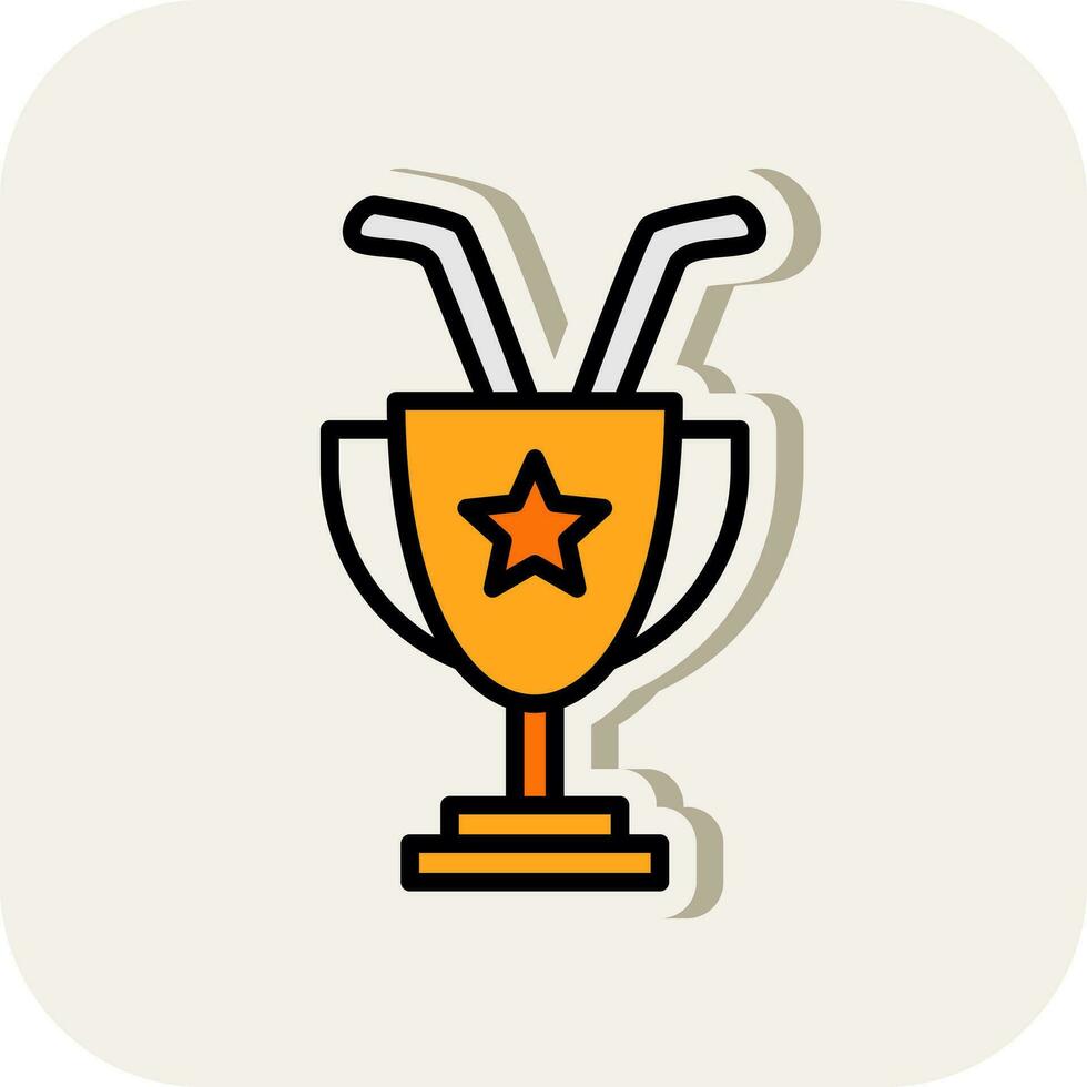 Trophy Vector Icon Design