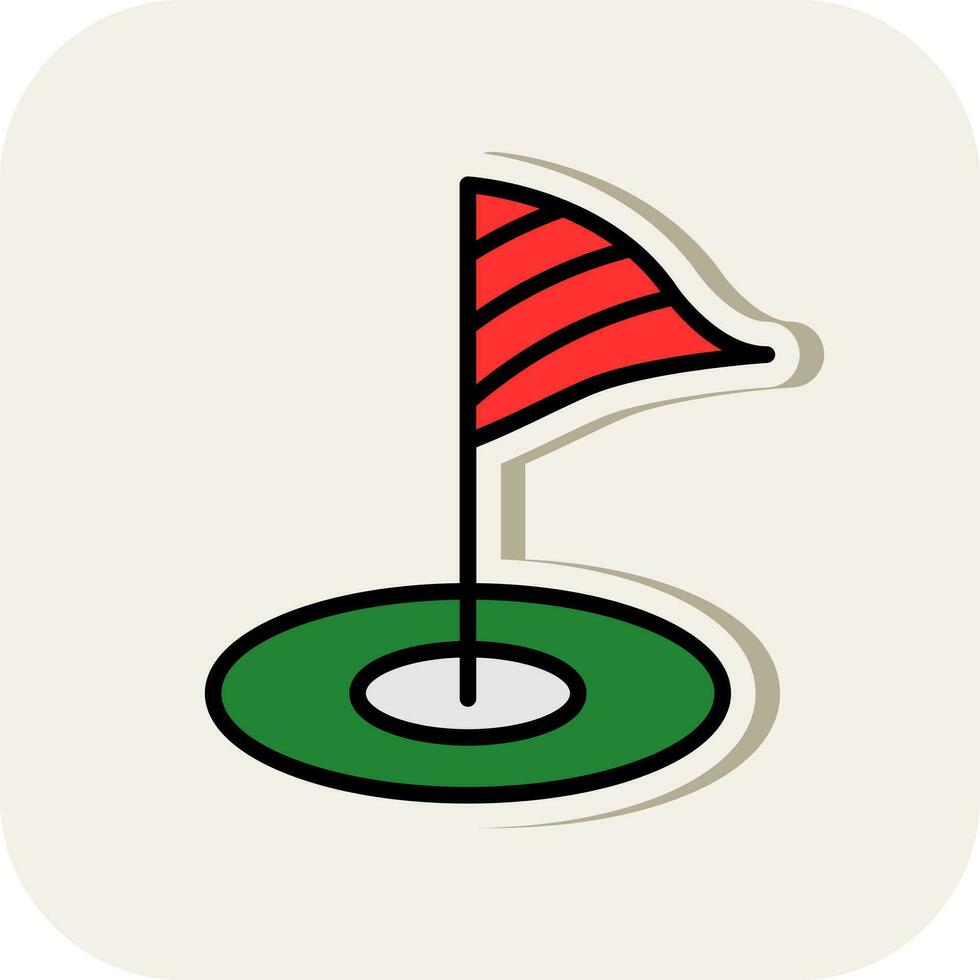 mini golf vector icono diseño