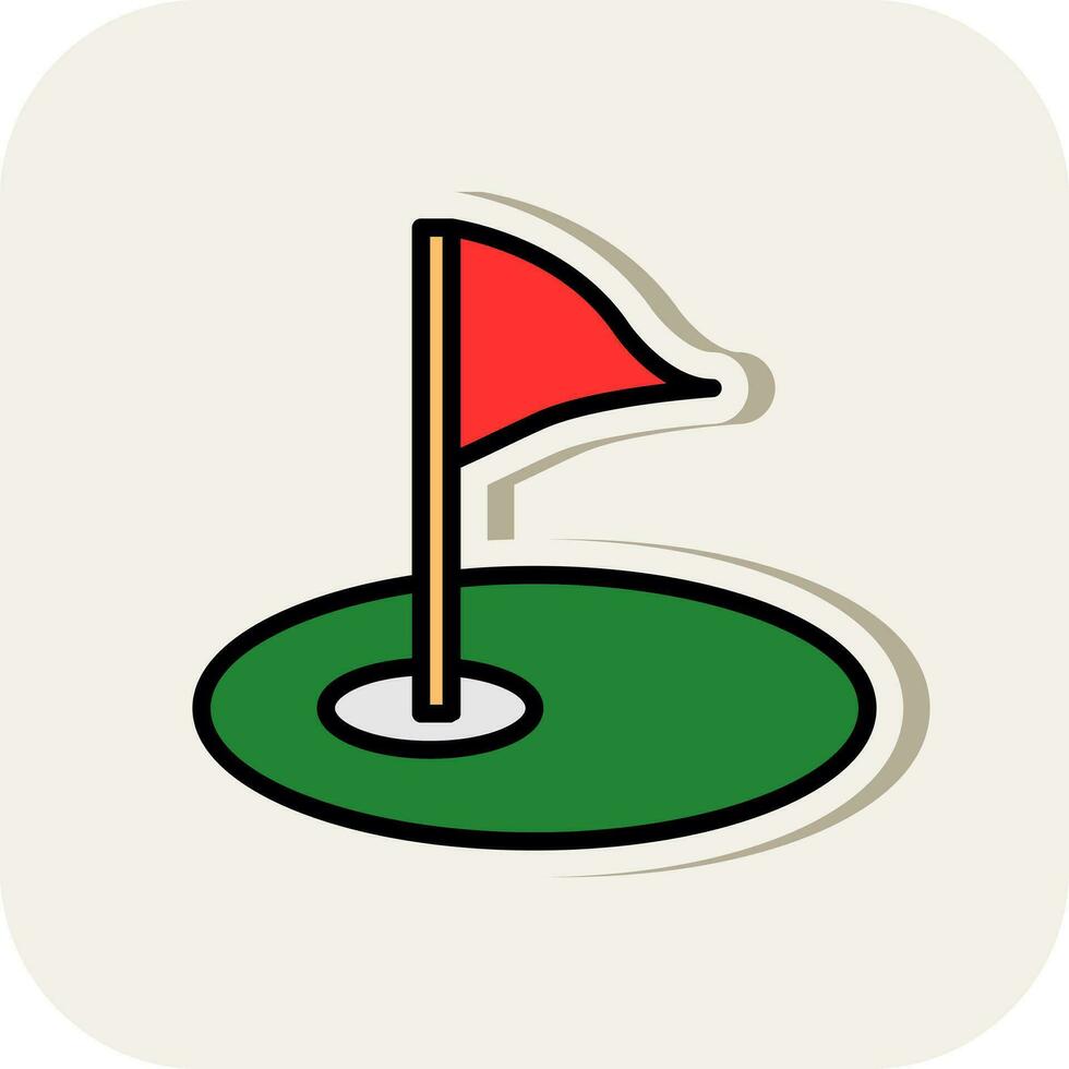 golf curso vector icono diseño