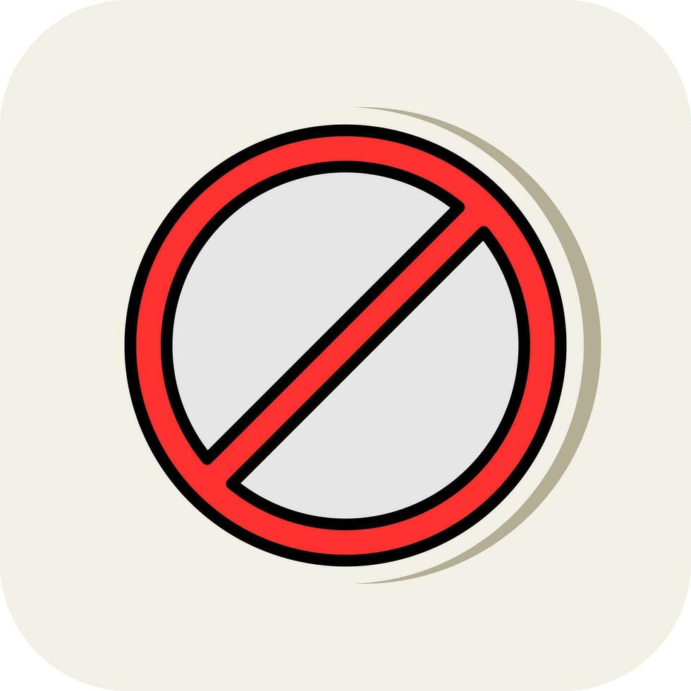 Ban Vector Icon Design
