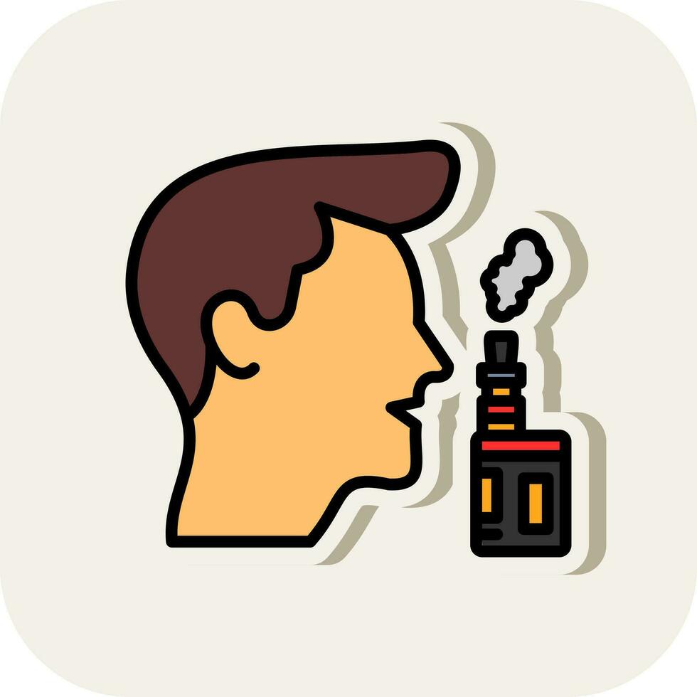 vaper vector icono diseño