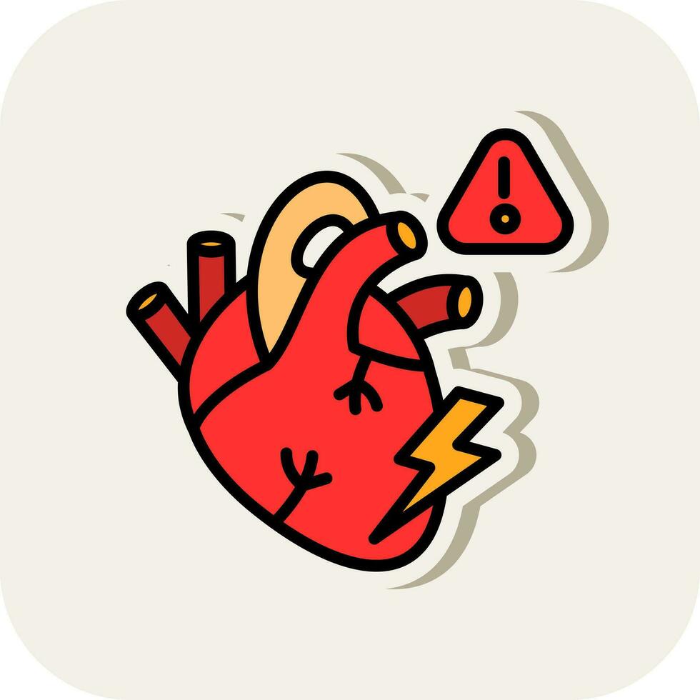 Heart attack Vector Icon Design
