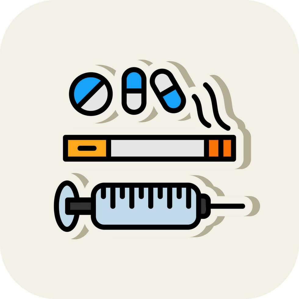 Adiction Vector Icon Design