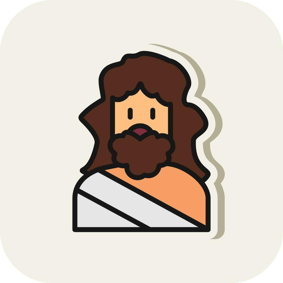 Zeus vector icono diseño