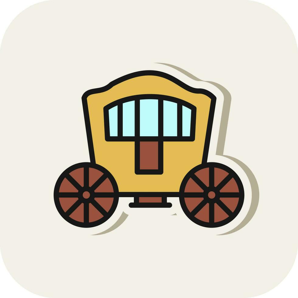 Carriage Vector Icon Design