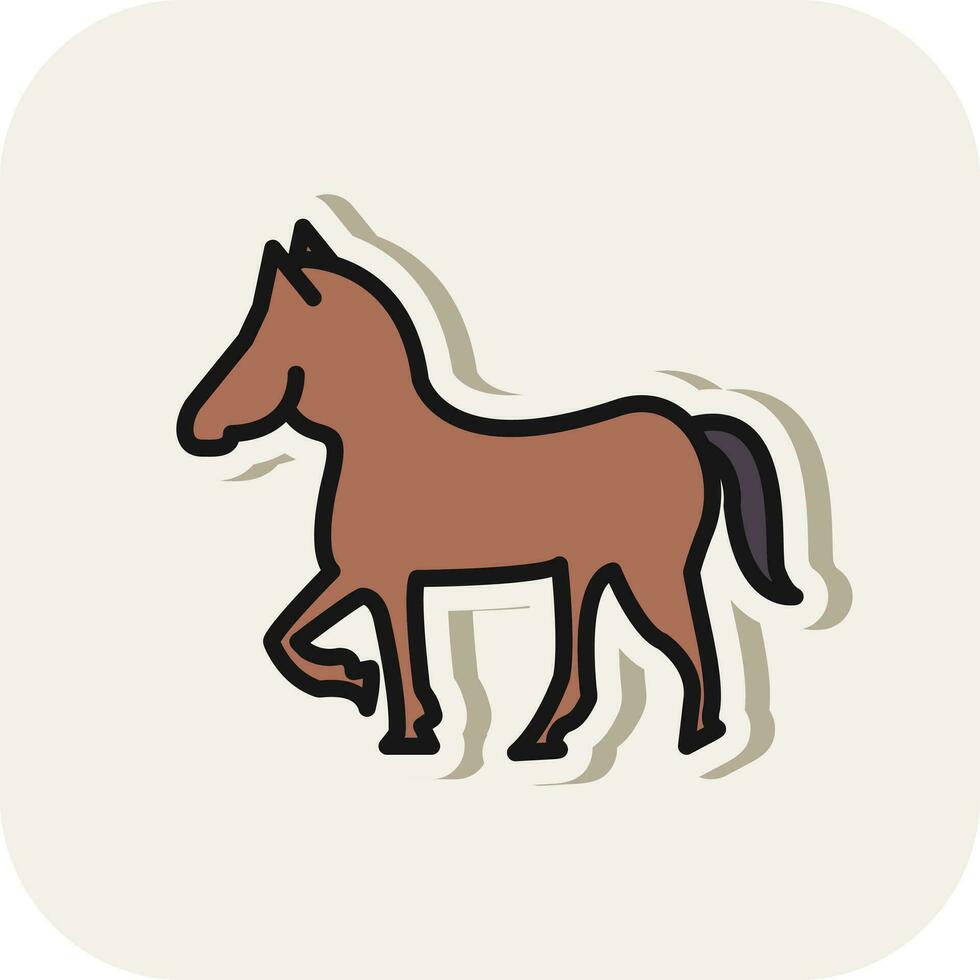 diseño de icono de vector de caballo