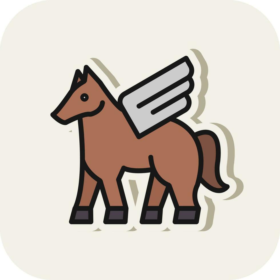 Pegasus Vector Icon Design