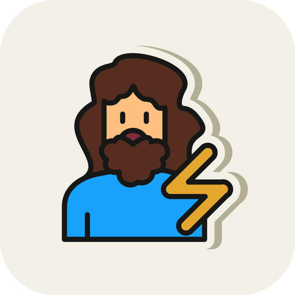 Zeus Vector Icon Design