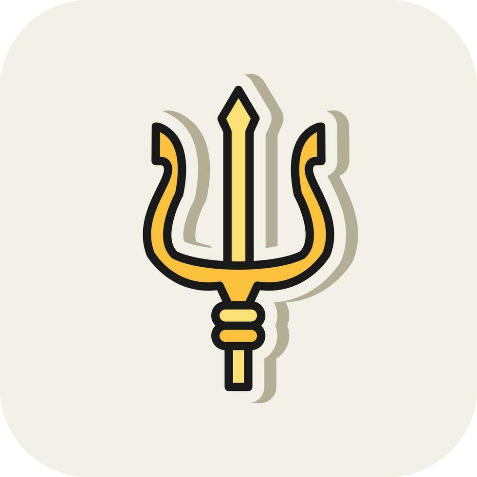Trident Vector Icon Design