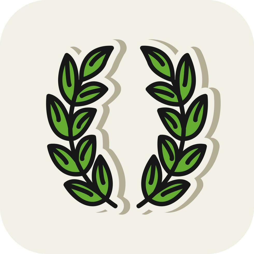 Laurel Vector Icon Design