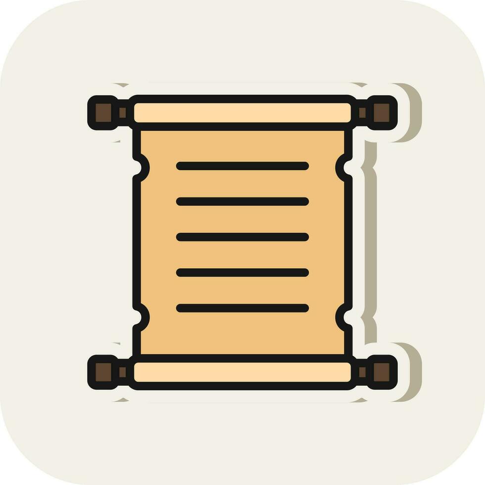 Parchment Vector Icon Design