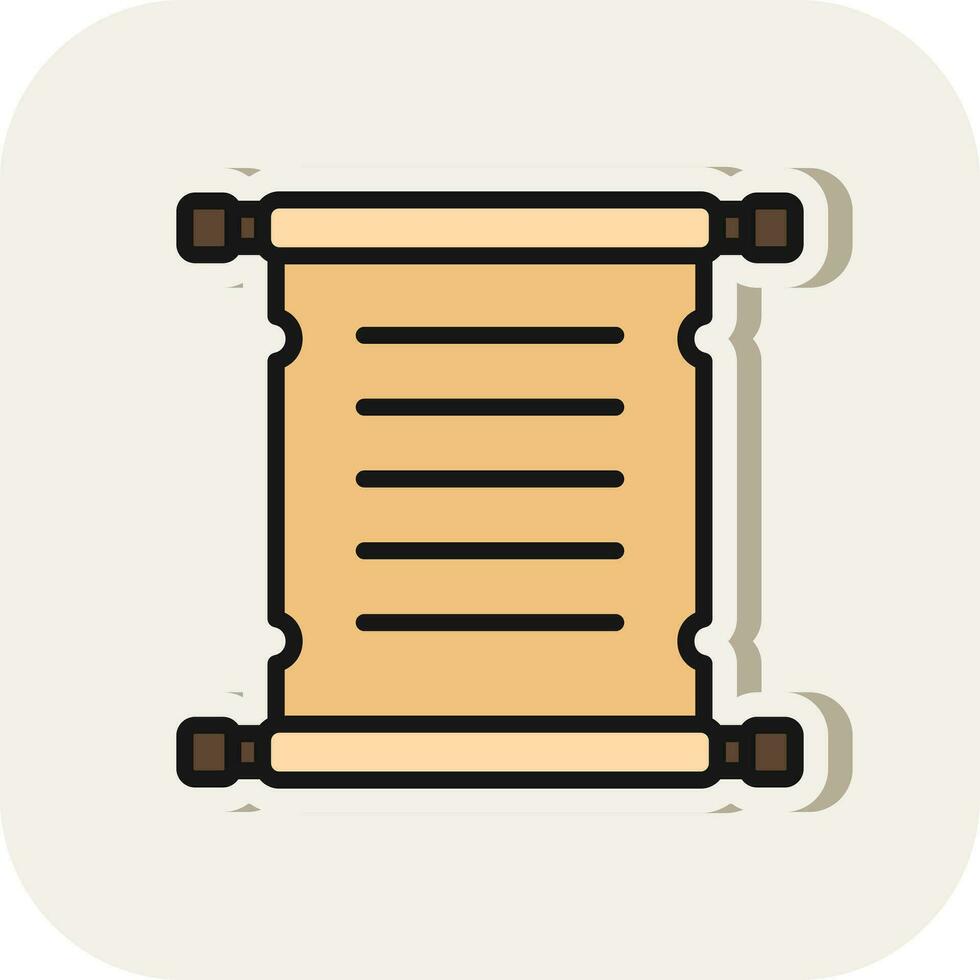 Parchment Vector Icon Design