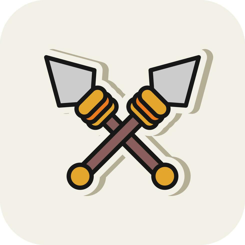 Spear Vector Icon Design