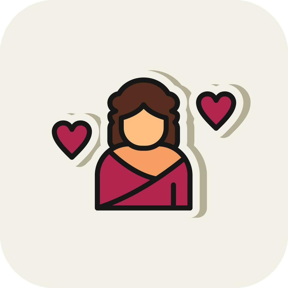 Aphrodite Vector Icon Design